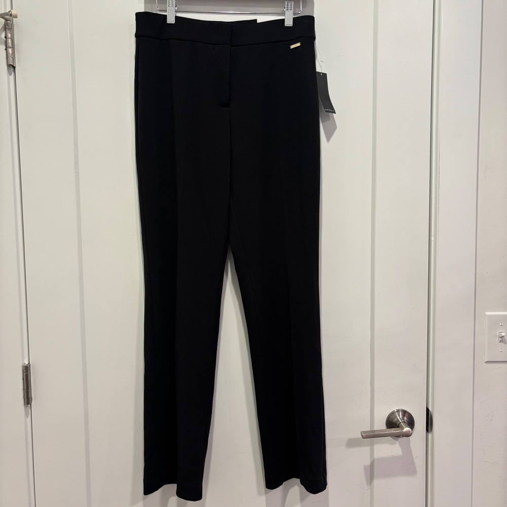 Rafaella Womens Black High Rise Bootcut Dress Pants RSBSG163 Size 8 NWT